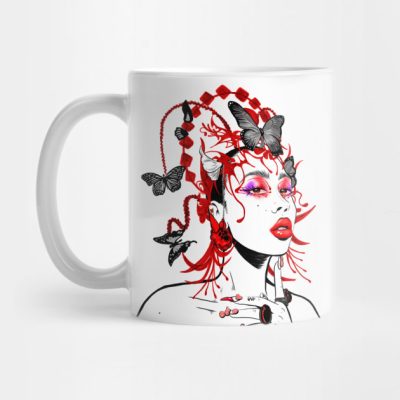 Red Moon In Venus Black And Red Mug Official Haikyuu Merch