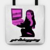 Kali Uchis On The Computer Y2K Girlblogger Tote Official Haikyuu Merch