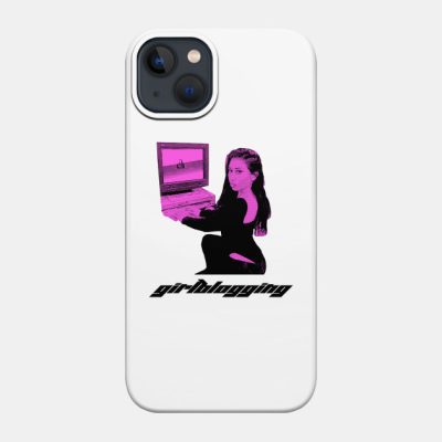 Kali Uchis On The Computer Y2K Girlblogger Phone Case Official Haikyuu Merch