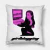 Kali Uchis On The Computer Y2K Girlblogger Throw Pillow Official Haikyuu Merch