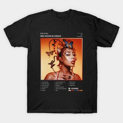 Kali Uchis Red Moon In Venus Tracklist Album T-Shirt Official Haikyuu Merch