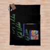 Kali Goes Retro (Green) Throw Blanket Official kaliuchisshop Merch