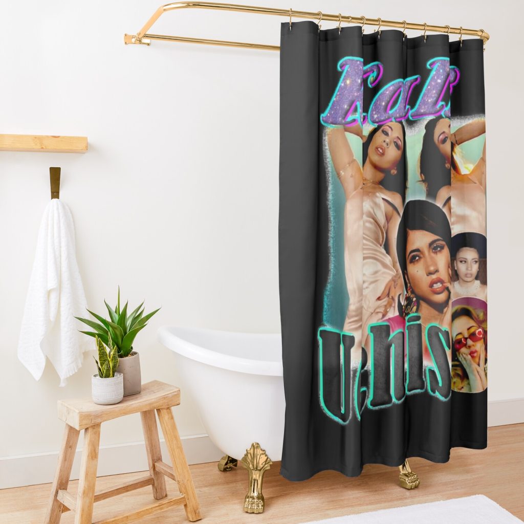 Music Vintage Retro Kali Brown Uchis Men Women Shower-curtain Official Kali Uchis Merch