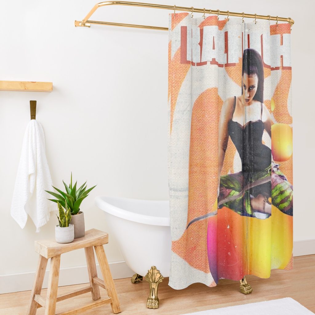 Orange Kali Shower-curtain Official Kali Uchis Merch